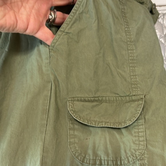 Wild fable 100% cotton xs olive green multiple pocket cargo pants - Picture 6 of 12